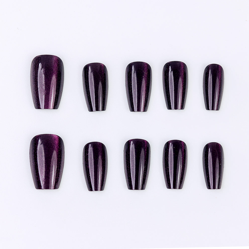 Simple Elegance Houston Short Press-On Nails – Handcrafted Durable Fake Nails for Chic Style