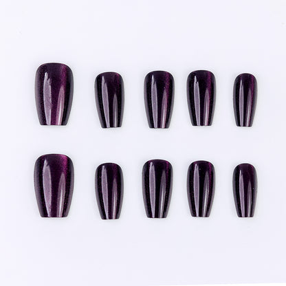 Simple Elegance Houston Short Press-On Nails – Handcrafted Durable Fake Nails for Chic Style