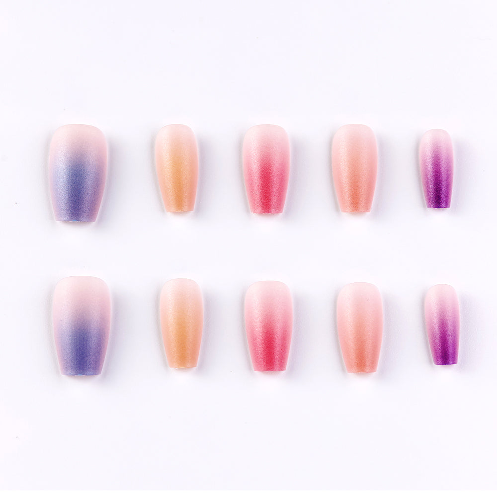 Bubble Sydney Short Press-On Nails – Handcrafted and Durable Fake Nails for Women